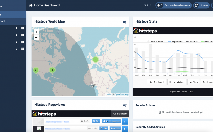 Hitsteps Web analytics is now available for Joomla 4