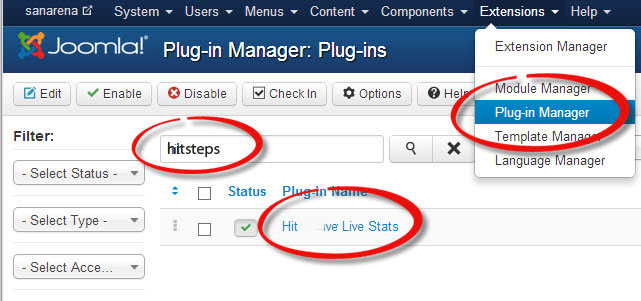 Plugin Manager Joomla